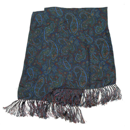 Long silk paisley design scarf