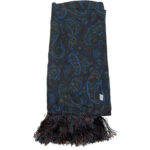 Long silk paisley design scarf