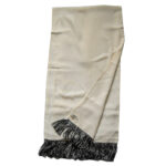 Ivory silk opera scarf