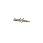 Fox head design gold tone tie pin