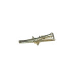 Fox head design gold tone tie pin