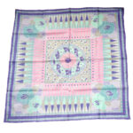 Mauve pink and green scarf