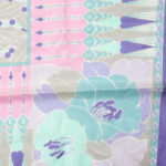 Mauve pink and green scarf