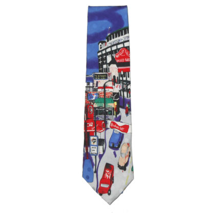 Gallery Collection by Christina Desiree Wrigley Field Chicago silk tie