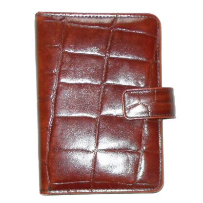 Sovereign by Microfile brown leather personal organiser