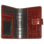 Sovereign by Microfile brown leather personal organiser