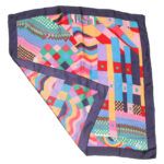 Liberty of London bright colour design silk scarf