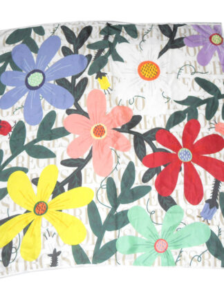 Georges Rech floral design silk scarf