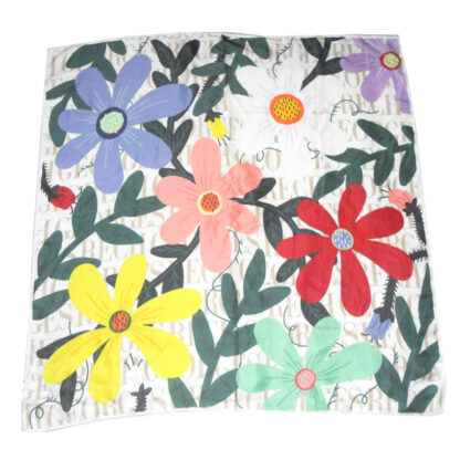 Georges Rech floral design silk scarf