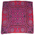 Liz Claiborne purple and pink design silk scarf
