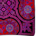 Liz Claiborne purple and pink design silk scarf