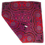 Liz Claiborne purple and pink design silk scarf