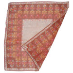 Liberty of London all cotton scarf with a brown, red and ochre design