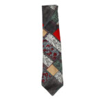 Jakes Makes by Stephano Gils patchwork design silk tie