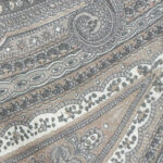 Liberty of London silk tie with a design in shades of brown and cream