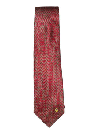 Pierre Cardin red and white design silk ite
