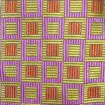 Ozwald Boatend pink orange and gold design textured silk tie