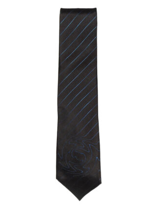 Patrick Cox black and electric blue silk tie