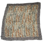 Genny, Italy silk scarf with a design in shades of brown