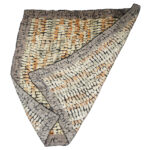 Genny, Italy silk scarf with a design in shades of brown