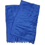 Louis Vuitton blue wool shawl with the LV logo repeated