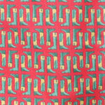 W and H Gidden boot design on a red background silk tie