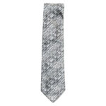 Missoni silver and grey design silk tie