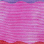 Duchamp multi colour horizontal wavy stripe design silk tie