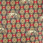Cavendish Silks England, lion design on a red and gold background silk tie