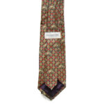 Cavendish Silks England, lion design on a red and gold background silk tie