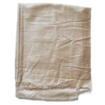 Louis Vuitton pale gold logo repeat wool shawl
