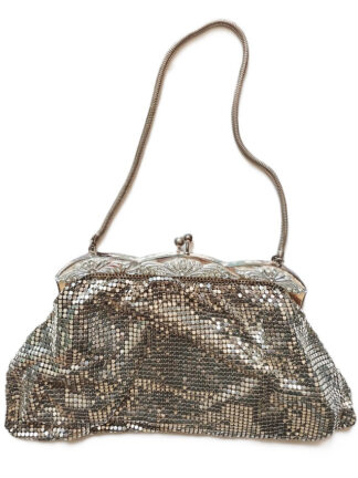 Silver Tone Chainmail Evening Bag