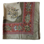 Richel Paris fine wool scarf with a floral design
