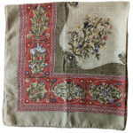 Richel Paris fine wool scarf with a floral design