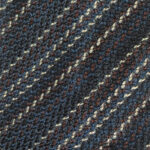 Rykiel Homme blue, brown and taupe weave silk tie