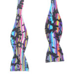Beau Ties Vermont colourful abstract design self tie bow tie