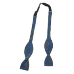 Frederick Theak blue paisley design self tie bow tie