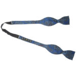 Frederick Theak blue paisley design self tie bow tie