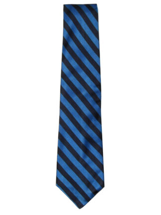 Chaps Ralph Lauren blue and black diagonal stripe silk tie