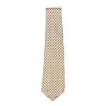 Harrods by Michelsons brown and cream design silk tie