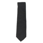 Nino Salzano charcoal grey pure wool tie