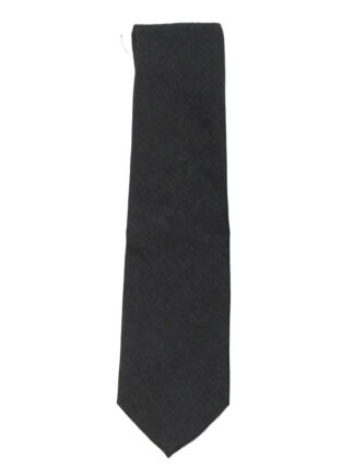 Nino Salzano charcoal grey pure wool tie