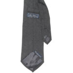 Nino Salzano charcoal grey pure wool tie