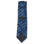 Richel blue cjeckl textured silk tie
