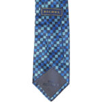 Richel blue cjeckl textured silk tie
